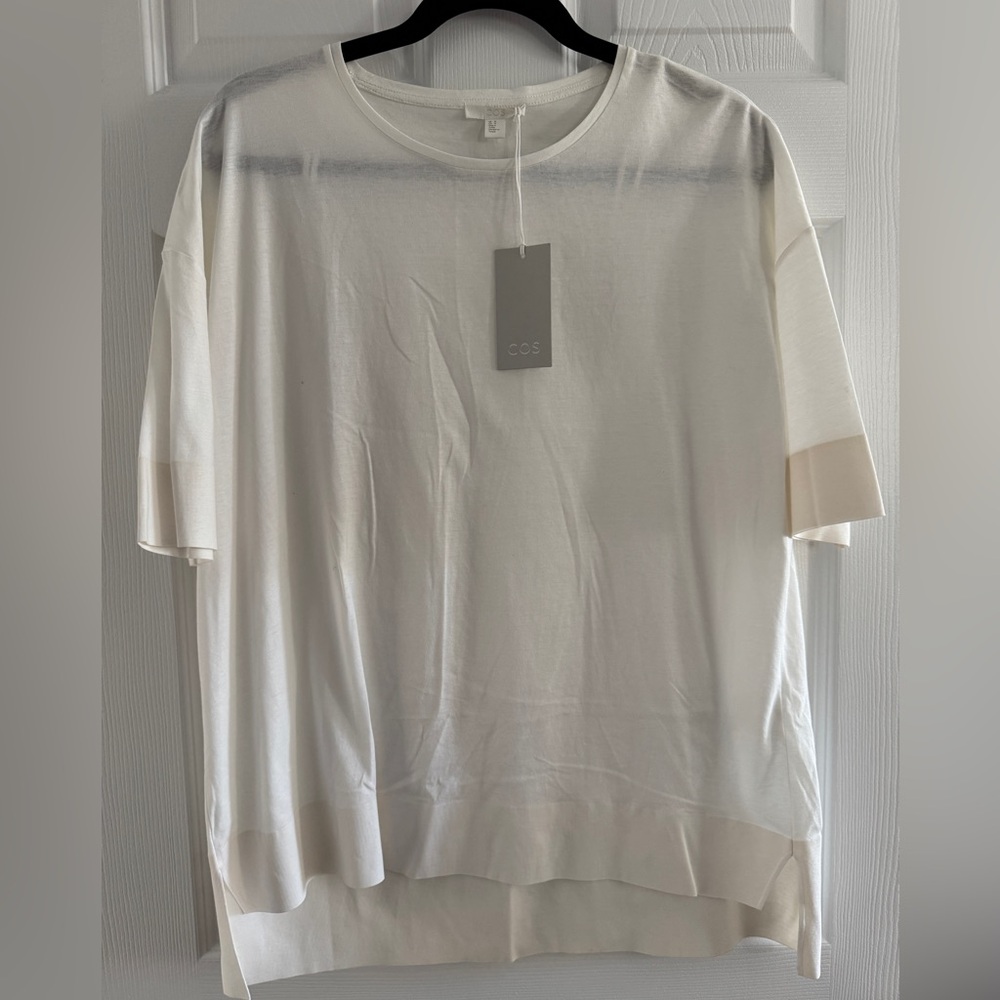 COS White Short Sleeve Tee